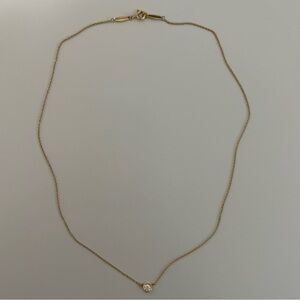 Tiffany Elsa Peretti Diamonds by the Yard Pendant Yellow Gold